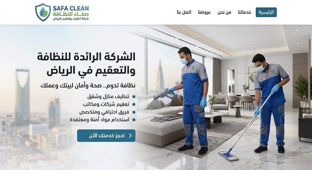 شركة تنظيف منازل بالرياض | غسيل وتعقيم شامل للشقق والفلل - بريق الرياض
